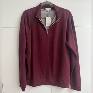 Peter Millar Maroon Quarter-Zip | Crown Comfort | NWT